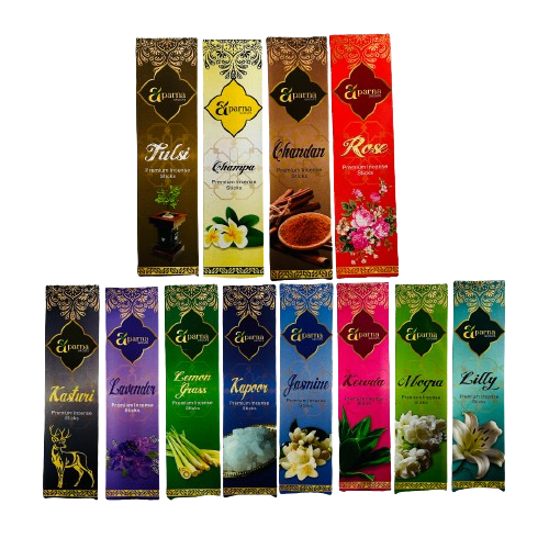 Charcoal Free: Combo Incense Sticks Pack - 12 Boxes Fragrance Collection