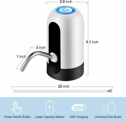 Automatic Wireless Water Bottle Can Dispenser Pump