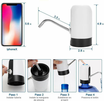 Automatic Wireless Water Bottle Can Dispenser Pump